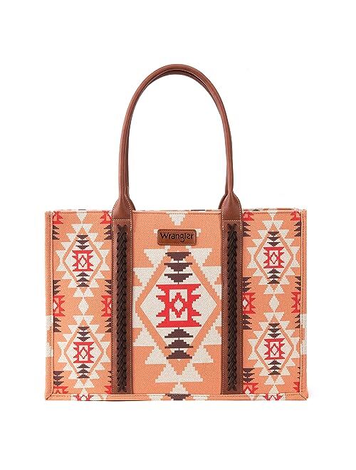 Montana West Wrangler Tote Bag Western Purses for Women Shoulder Boho Aztec Handbags