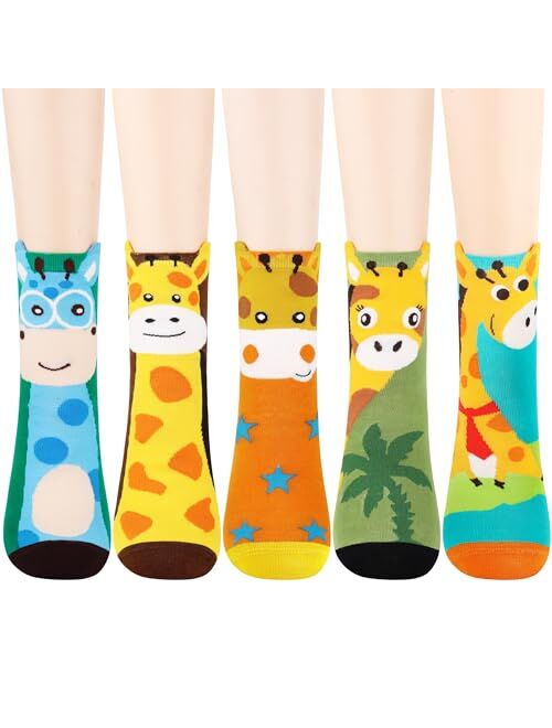 Jeasona Women's Cat Socks Cat Gifts Cute Animal Socks Dog Owl Gifts for Women