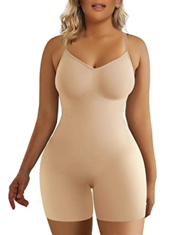 SHAPERX Bodysuit for Women Tummy Control Shapewear Seamless Sculpting Thong Body Shaper Tank Top