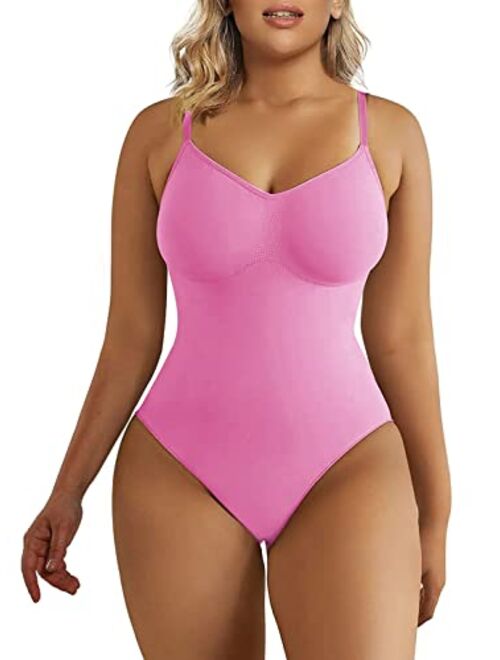 SHAPERX Bodysuit for Women Tummy Control Shapewear Seamless Sculpting Thong Body Shaper Tank Top