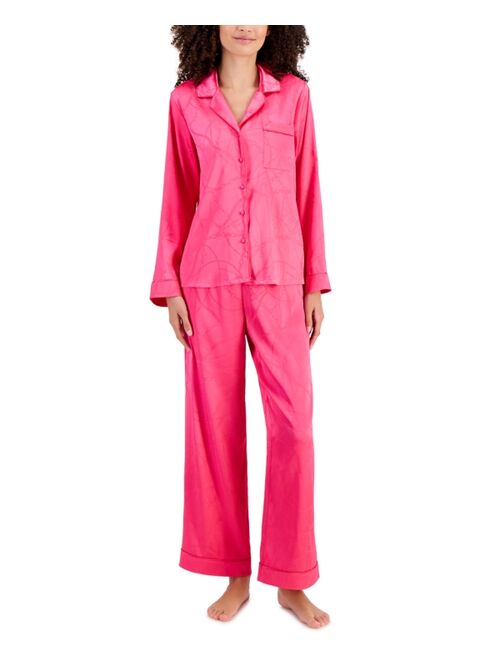 I.N.C. INTERNATIONAL CONCEPTS Satin Notch Collar Packaged Pajama Set, Created for Macy's