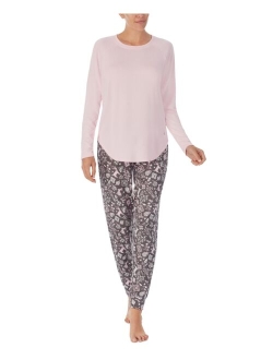 Women's Brushed Sweater-Knit Long-Sleeve Pajama Set