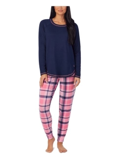 Women's Brushed Sweater-Knit Long-Sleeve Pajama Set