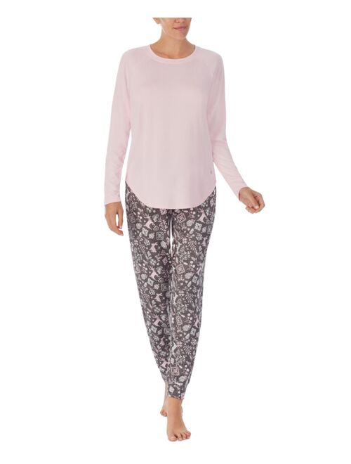 CUDDL DUDS Women's Brushed Sweater-Knit Long-Sleeve Pajama Set