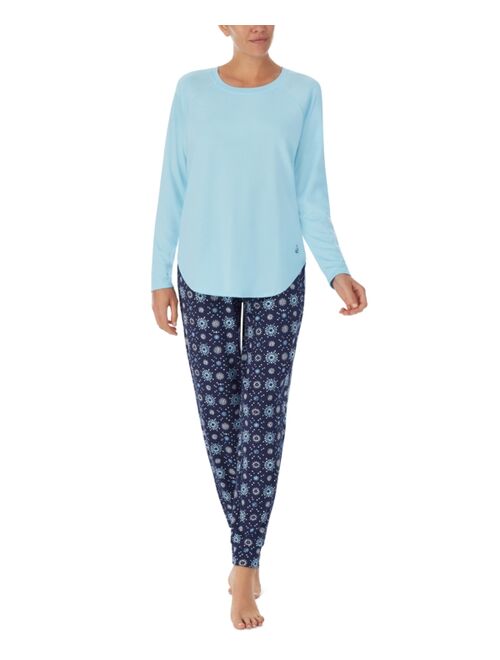 CUDDL DUDS Women's Brushed Sweater-Knit Long-Sleeve Pajama Set