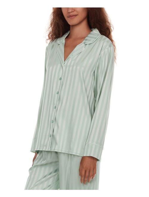 FLORA BY FLORA NIKROOZ Women's Angela 2-Pc. Shadow Striped Pajamas Set