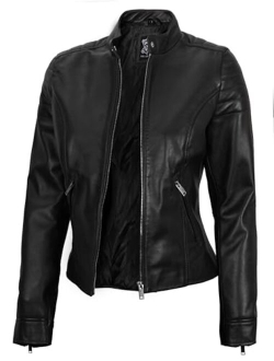 Women Leather Jacket - Real Lambskin Leather Jackets For Women