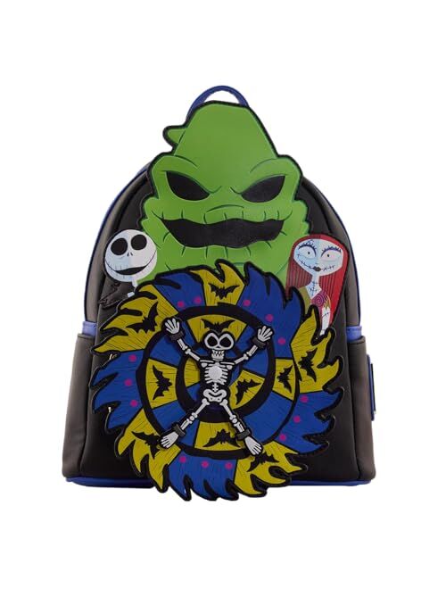 Loungefly Disney The Nightmare Before Christmas 30th Anniversary - Oogie Boogie Glow in The Dark Mini-Backpack, Amazon Exclusive