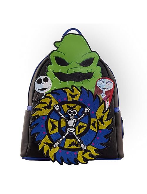 Loungefly Disney The Nightmare Before Christmas 30th Anniversary - Oogie Boogie Glow in The Dark Mini-Backpack, Amazon Exclusive