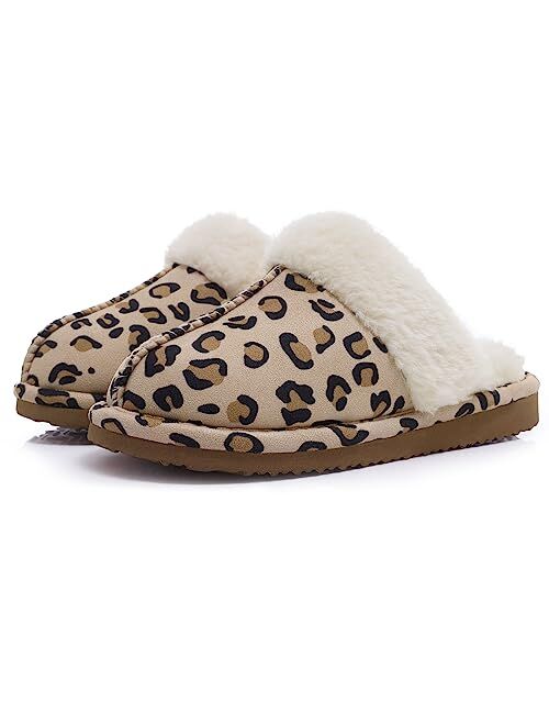 Litfun Women's Fuzzy Memory Foam Slippers Fluffy Winter House Shoes Indoor and Outdoor