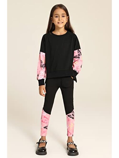 Danna Belle Girls 2 Pieces Leggings Pullover Sweatsuit Outfits Size 5-12