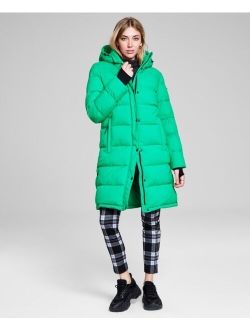 BCBGENERATION Women's Hooded Puffer Coat, Created for Macy's