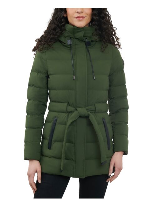 MICHAEL MICHAEL KORS Women's Belted Packable Puffer Coat