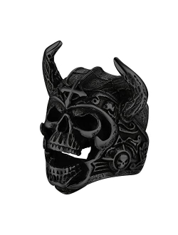 Richsteel Stainless Steel Statement Ring for Men Fashion Punk Biker Skull Rings Size 7-14 Halloween Ring(Gift Wrapped)