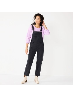 Cropped Jean Overalls