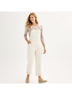 Cropped Jean Overalls