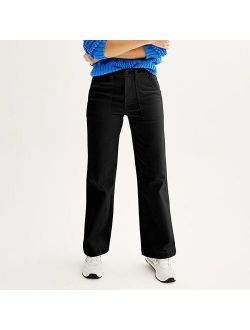 Utility Wide-Leg Jeans