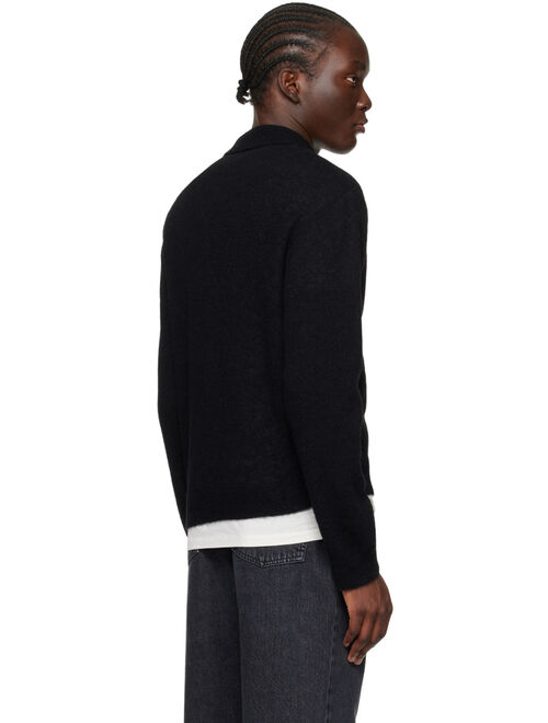 OUR LEGACY Black Evening Polo Cardigan