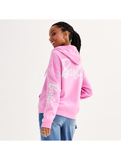 Licensed Character Juniors' Barbie Logo Graphic Hoodie