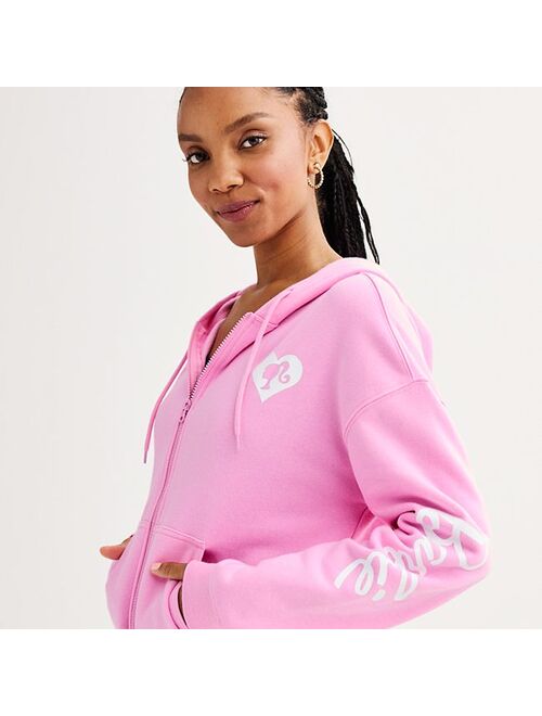 Licensed Character Juniors' Barbie Logo Graphic Hoodie