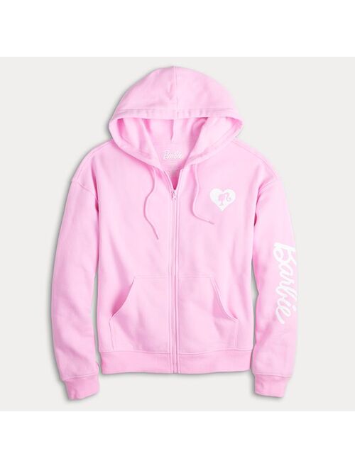 Licensed Character Juniors' Barbie Logo Graphic Hoodie