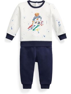 Kids Polo Bear Fleece Sweatshirt & Pants Set (Infant)