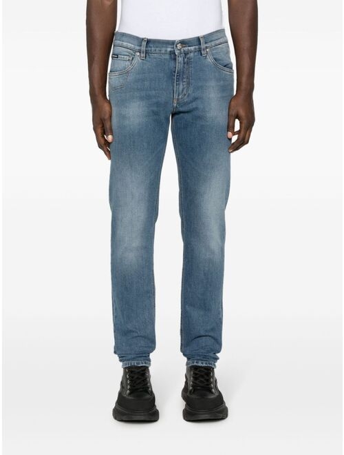 Dolce & Gabbana mid-rise slim-cut jeans