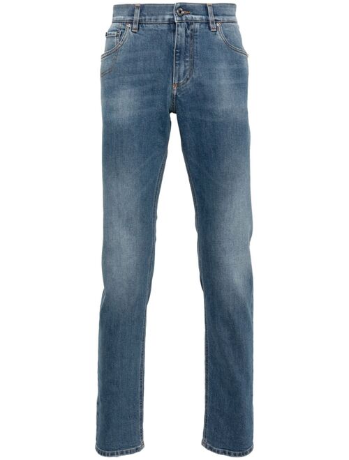 Dolce & Gabbana mid-rise slim-cut jeans