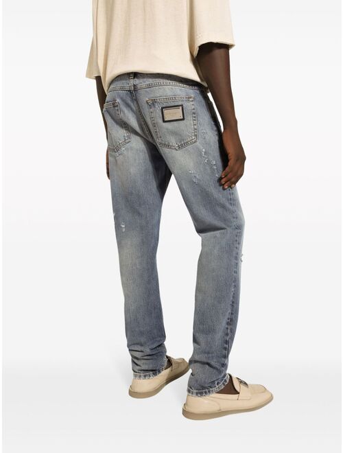 Dolce & Gabbana straight-leg cotton jeans