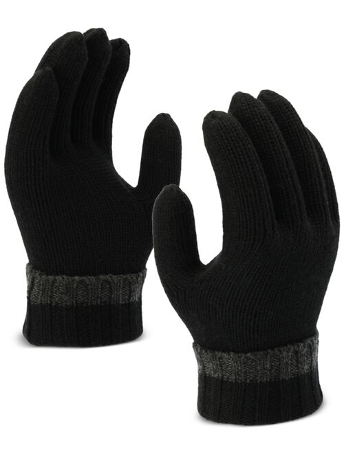 Calvin Klein Men's Tipped Cuffed Beanie & Gloves Set