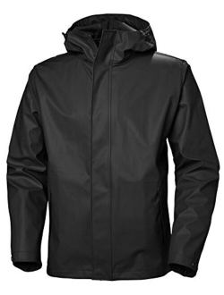 53267 men's Moss Hooded Waterproof Windproof Raincoat Jacket