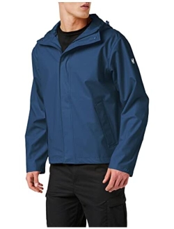 53267 men's Moss Hooded Waterproof Windproof Raincoat Jacket