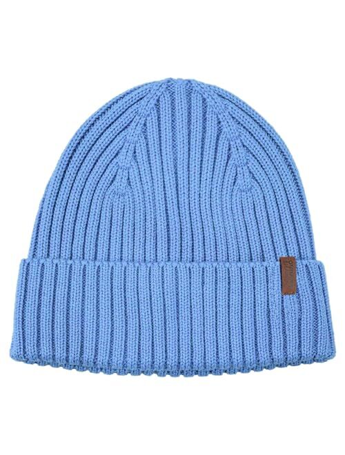 OUTDOOR SHAPING Merino Wool Beanie for Men & Women, Unisex Daily Cuffed Plain Knit Hat, Soft Warm Winter Hat