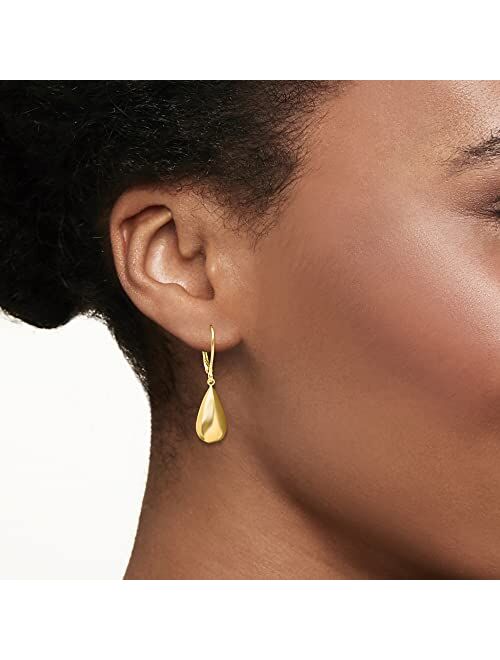 Ross-Simons Italian 18kt Yellow Gold Teardrop Earrings