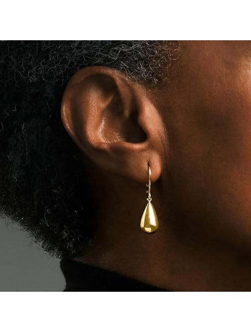 Ross-Simons Italian 18kt Yellow Gold Teardrop Earrings