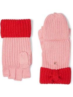 Bow Cuff Pop Top Gloves