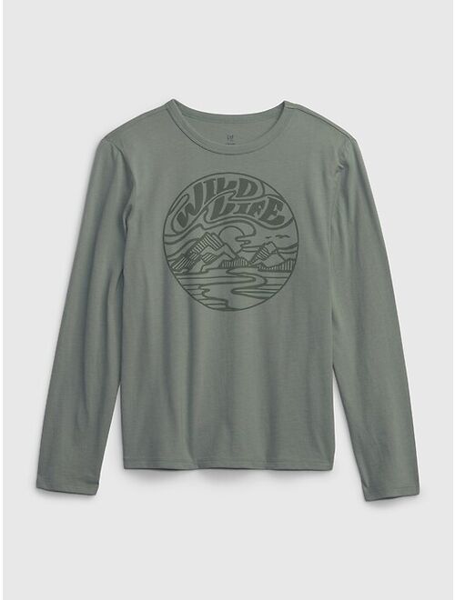 Gap Kids Long Sleeve Graphic T-Shirt