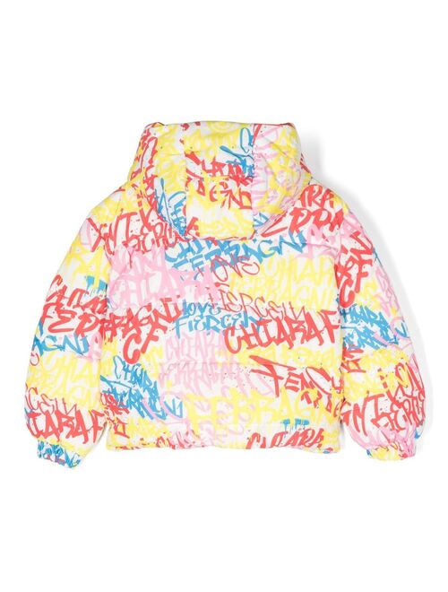 Chiara Ferragni Kids logo-print padded jacket