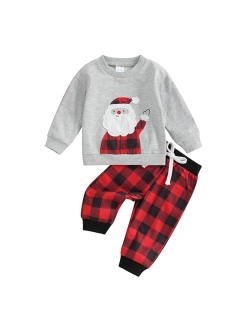 FYBITBO Toddler Baby Boy Clothes Mamas Boy Pullover Sweatshirt Top Shirt and Jogger Pants Spring Fall Winter Outfits Set