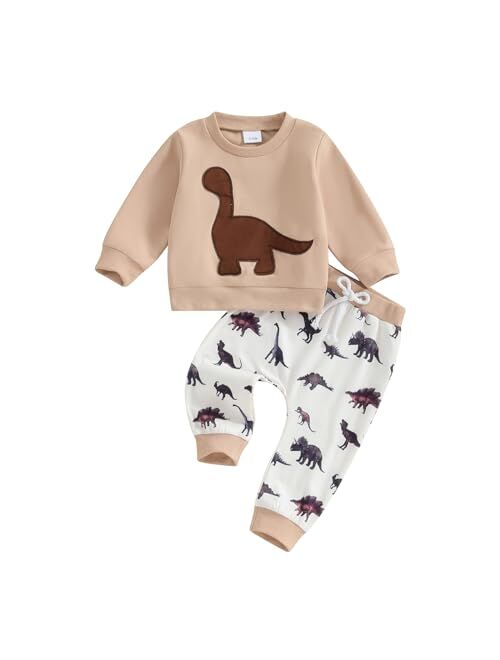 FYBITBO Toddler Baby Boy Clothes Mamas Boy Pullover Sweatshirt Top Shirt and Jogger Pants Spring Fall Winter Outfits Set