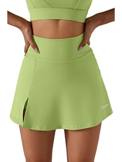 Women's Tennis Skirts Stretch High Waisted Golf Skorts Running Sports Workout Activewear