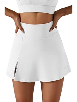 Women's Tennis Skirts Stretch High Waisted Golf Skorts Running Sports Workout Activewear