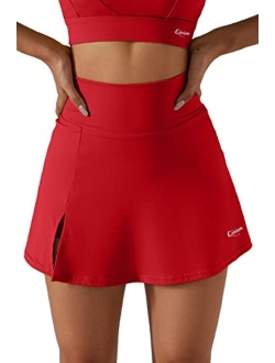 Women's Tennis Skirts Stretch High Waisted Golf Skorts Running Sports Workout Activewear