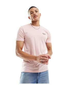 EA7 core logo T-shirt in light pink