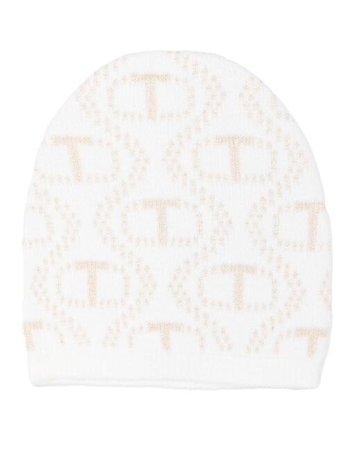 TWINSET Oval T-jacquard beanie