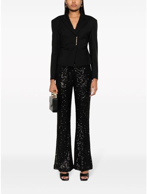 TWINSET sequinned flared trousers