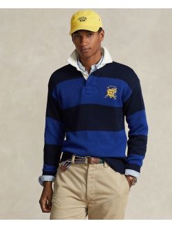 Men's Striped Cotton Rugby Sweater