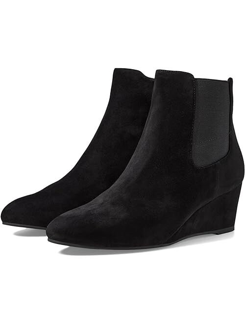 Pelle Moda Erla Point Toe Side Zip High Ankle Booties