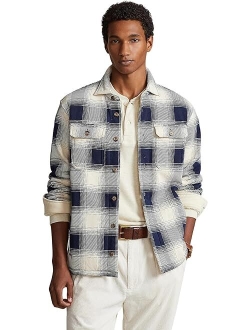 Plaid Fleece Shirt Jacket