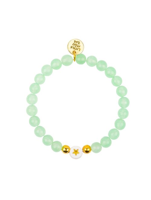 LITTLE MISS ZOE Mint Gemstone Bracelet with Star Accent Charm